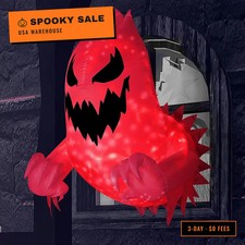 4.5 FT Tall Halloween Inflatable Ghost Outdoor Decoration, Ghost Blow Up Yard De