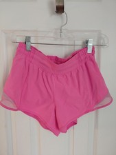 Lululemon Women's Hot Pink Shorty Shorts Size 4 Good Condition