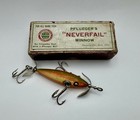 Early Vintage Pflueger Neverfail Minnow In Scarce Target / Medallion Box