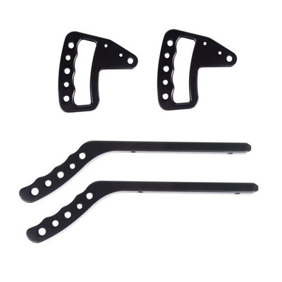 Rugged Ridge Aluminum Grab Handles F/R Kit Blk Fits 07-18 Jeep Wrangler JK/JKU