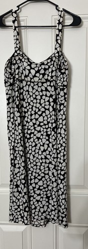 Studio I Women Casual A Line Silhouette Sleeveless White Floral Print Size 10 - Picture 6 of 8