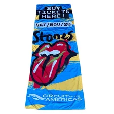 Rolling Stones Concert Poster Banner 2021 Circuit of the Americas 10 ft x 3.5 ft