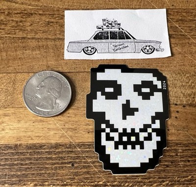 Invader Small Crimson Ghost Sticker Street Art Graffiti Space Banksy Misfits