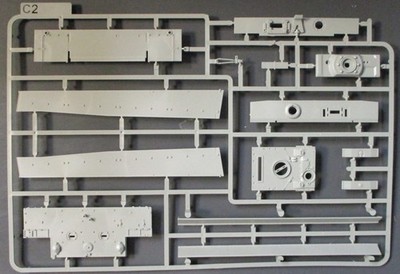 TAKOM 1/35 Scale Tiger I Early Command - Parts Tree C2 from Kit No. 2195
