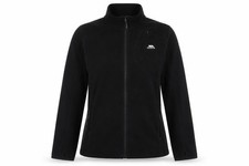 Trespass Unisex Adults Basic Jacket Size L Black Long Sleeve Casual Full Zip