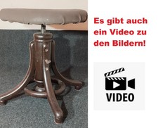 Alt antik Hocker Bugholz Drehhocker Klavierhocker, Klavierstuhl