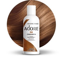 3 Pack Adore Semi Permanent Hair Dye Color 4oz 058 Cinnamon
