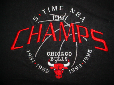 1991-1992-1993-1994-1995 1996-1997-5 Time NBA Champs Champions