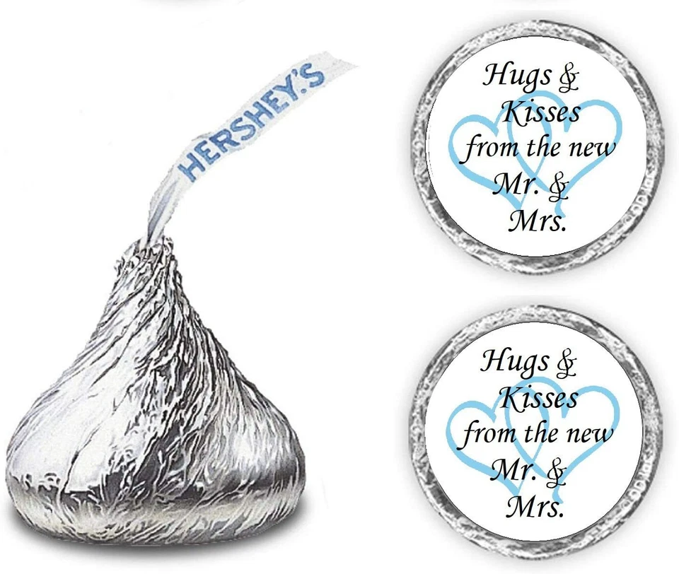 324 Abrazos y Besos del nuevo Mr & Mrs Corazones Entrelazados DULCES NO INCLUIDOS Foto 3 de 4