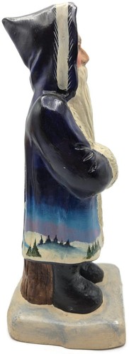 Vaillancourt Blue Father Christmas Banquet Ice Cream Mould Chalkware Figurine - Picture 6 of 13