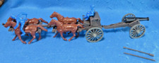 Civil War Limber w/ 3" Ordinance, 4 horse team Union crew 1/32 plastic CTS