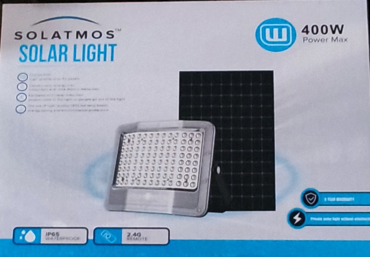 faro led solare 400w - 1