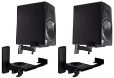 new Rockville RHSB8 Wall Mount Swivel Studio Monitor Speaker Hanging Brackets