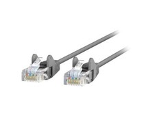 BELKIN CAT6 SLIM 28AWG CABLE -GRAY -6FT