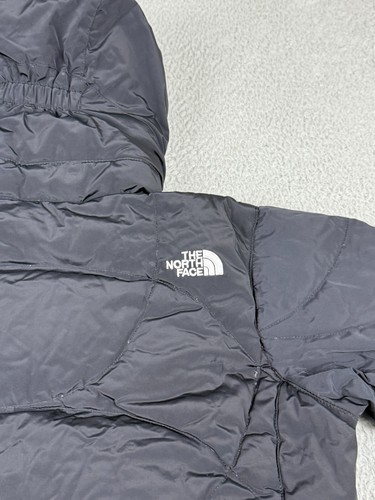 North Face Jacket Youth Girls Large Black Goose Down 550 Quilted Coat Outdoor - Picture 17 of 24