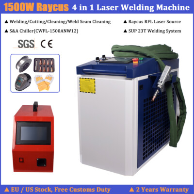 【IN EU】 Raycus 1500W Handheld 4in1 Fiber Laser Welding/Cleaning/Cutting/Machine