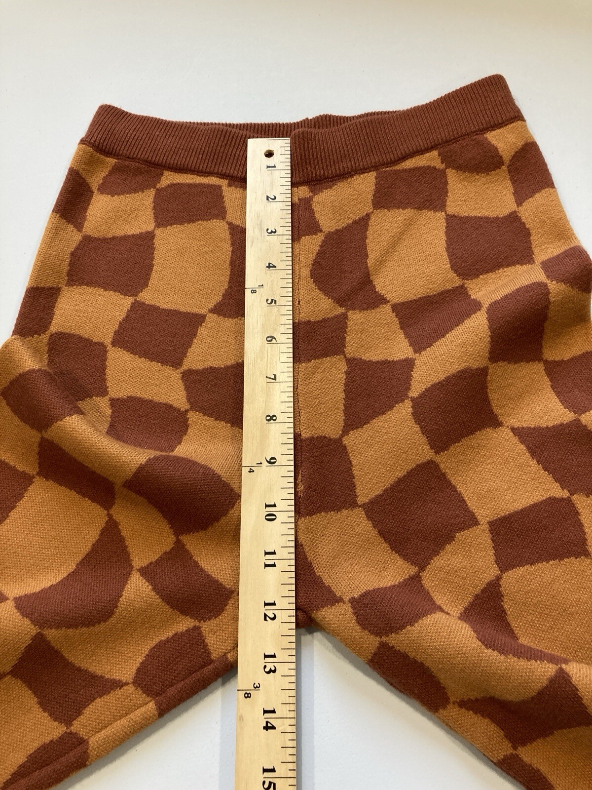 Bailey Rose Orange Tan Abstract Pattern Stretchy … - image 5