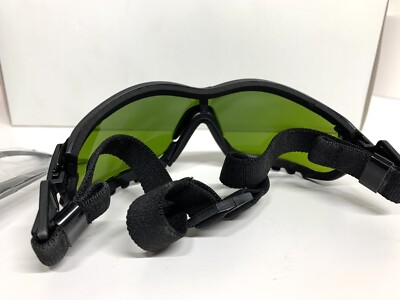 BOX OF 12 PYRAMEX V2G SAFETY GLASSES GOGGLE GREEN LENSE ANTI-FOG STRAP GB1860SFT