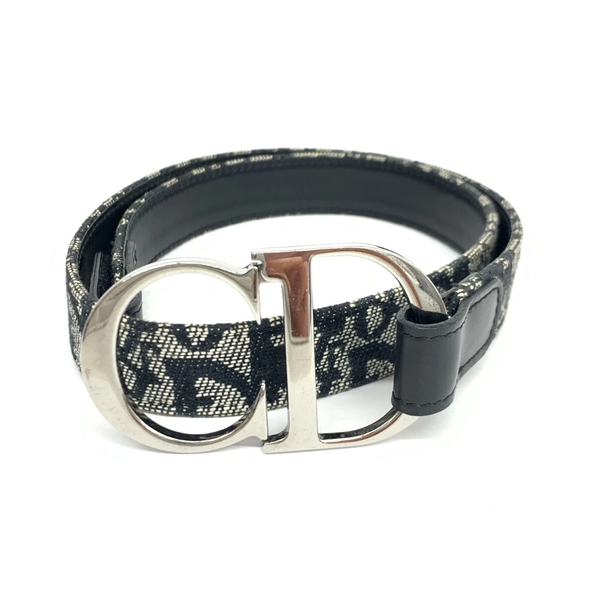 Bon état ! Ceinture Christian Dior CD logo boucle trotteur ceinture femme 202408M