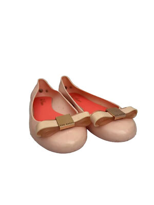 ted baker jelly flats 6 Light Pink With Bow