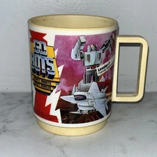 Tonka Gobots 10 OZ Plastic cup DEKA Plastic USA Vintage RARE 1984 80s