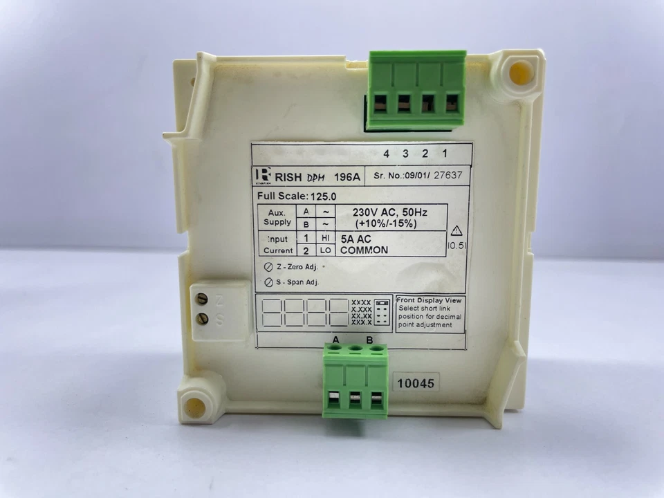 RISH DPM 196A 1PH Current Measurement AC Digital Panel Meter 96X96MM - Image 2 of 4