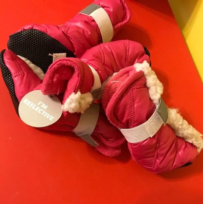 new top paw reflective pink booties for dogs size top paw booties size chart