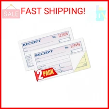 1InTheOffice Money and Rent Receipt, 2-3/4 x 5-3/8 Inches, 2-Parts, Carbonless, 