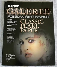 ILFORD  #1979257 Galerie Classic Pearl Photo Paper 8.5x11 25 Sheets
