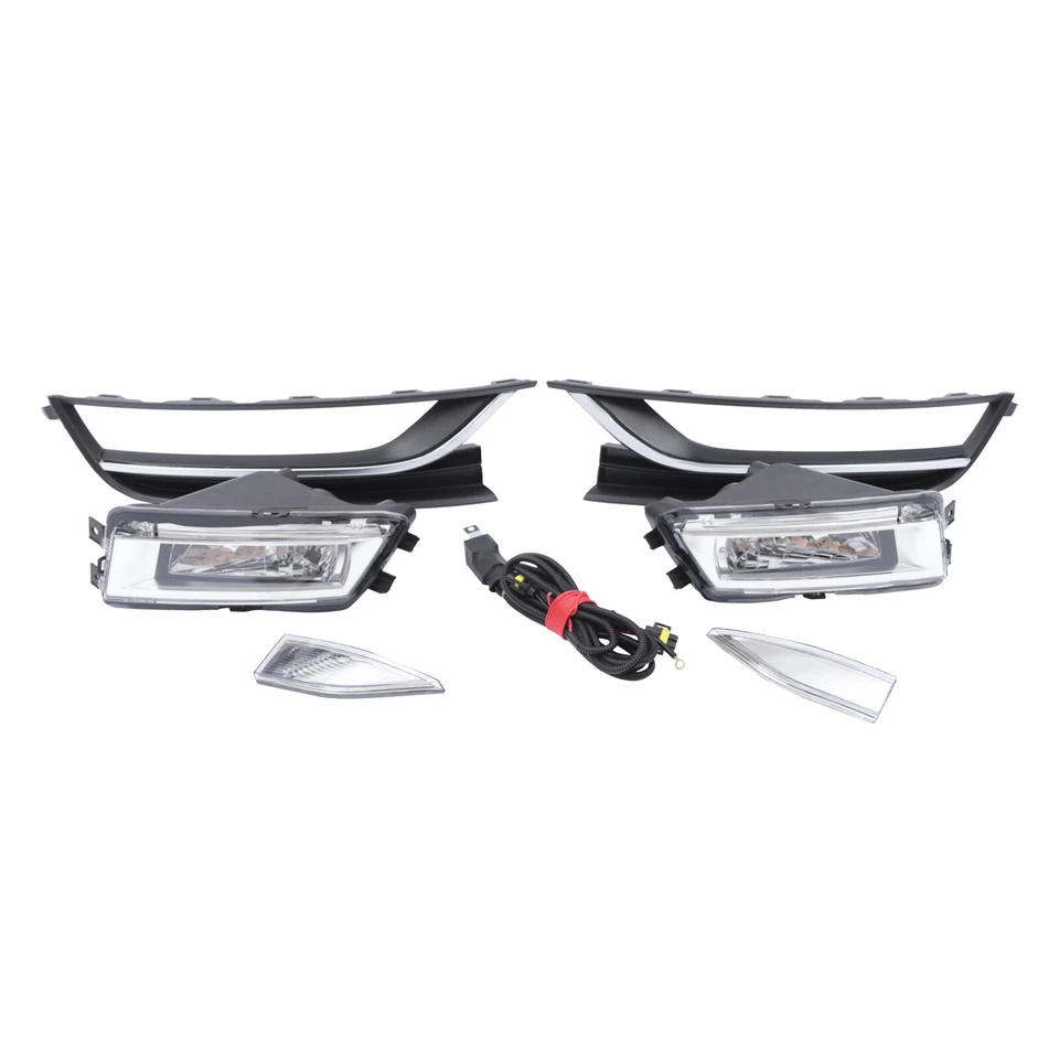 Faros antiniebla con biseles y juego de embellecedores para Volkswagen Passat 2012 2013 2014 2015 Foto 2 de 4