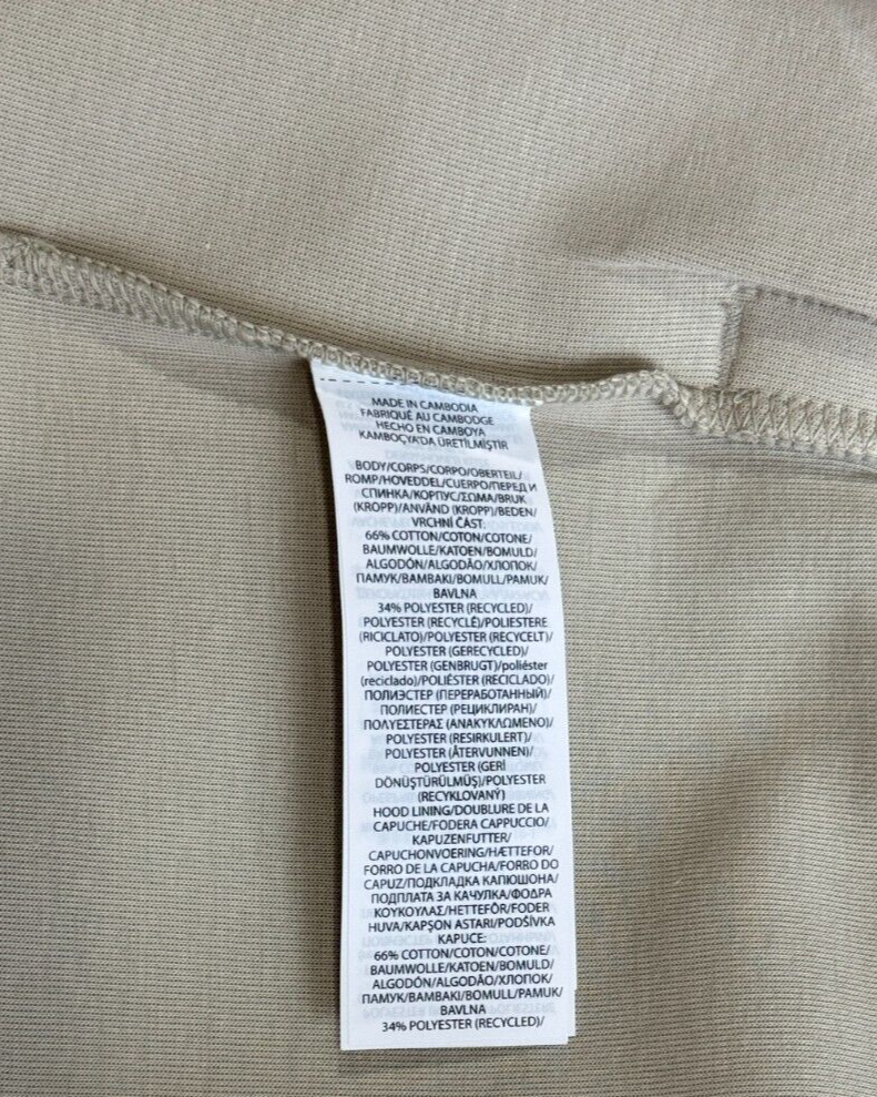 Polo Ralph Lauren Pelle Big Pony Doppia Maglia Felpa con Cappuccio Beige XL