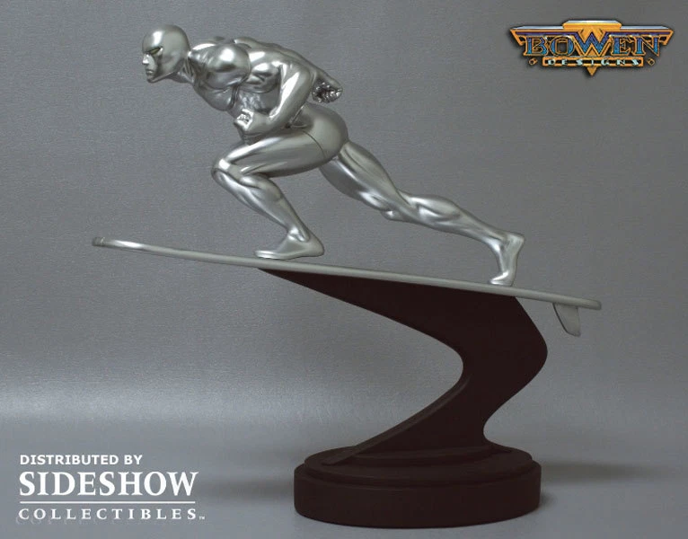 SILVER SURFER BOWEN DESIGNS ESTATUA TAMAÑO COMPLETO ESCULPIDA POR RANDY BOWEN NUEVA (BLEMA) Foto 4 de 4