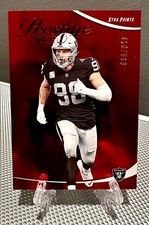 2023 Prestige MAXX CROSBY #/599 SP Red Mirror Base Parallel🔥Las Vegas Raiders