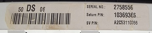 2006 SATURN VUE USED INSTRUMENT CLUSTER P#10369366 A2C53110366 - Picture 4 of 7