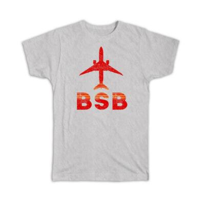 Gift T-Shirt : Brazil Airport Brasilia BSB Brasil Travel Airline Pilot AIRPORT