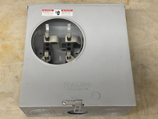 Siemens 600Vac 200Amp 1-Phase 3-Wire 4-Jaw 1-Position Horn Bypass Ringless Meter