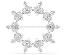 Swarovski 5705397 Spilla Idyllia Taglio misto Fiocco Di Neve