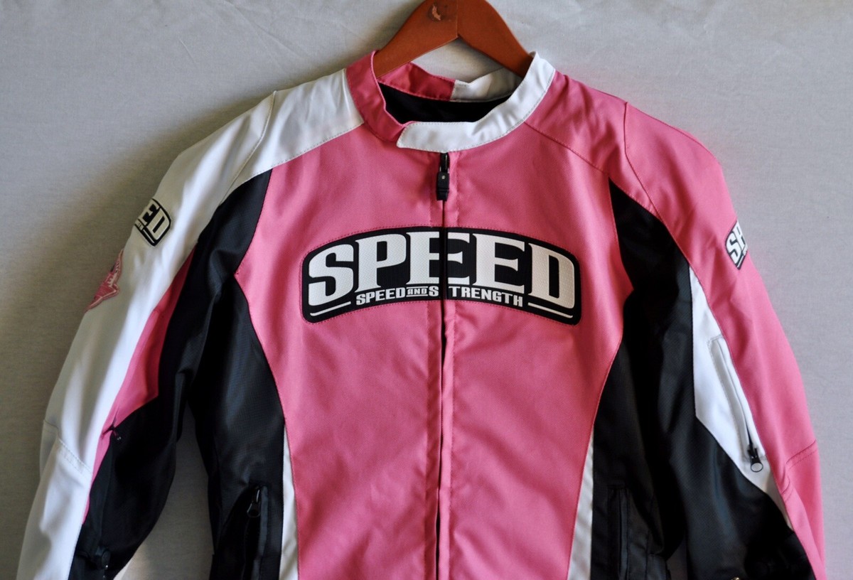 Speed And Strength Women's Throttle Body Pink Riding Jacket