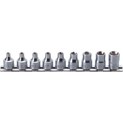 Koken RS3425/9 3/8 Inch Sq. Dr. Socket set TORX E4-E16 9 Pieces
