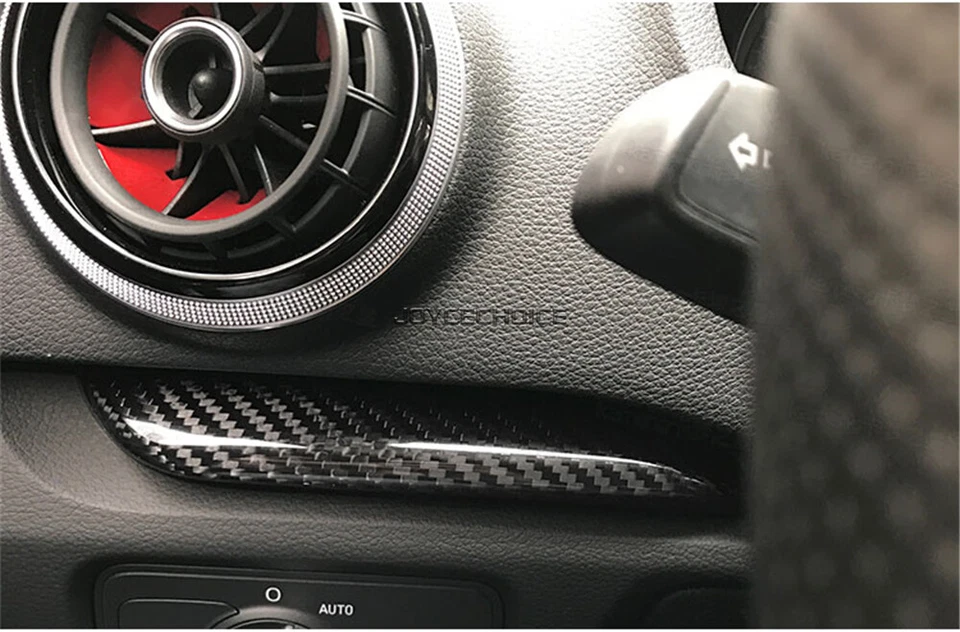 7pcs Interior Dashboard Door Panel Trim For Audi A3 S3 RS3 8V Real Carbon Fiber - Image 4 of 4