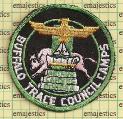CAMP ARTHUR-CARNES-POHOKA BUFFALO TRACE COUNCIL INDIANA KIONDAGA 422 GREEN C/E