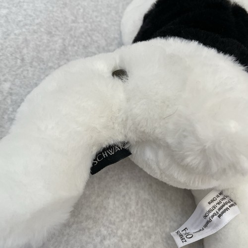 Peluche FAO Schwarz Jack Russell cachorro perro 2020 blanco y negro 14" - Imagen 5 de 6
