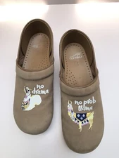 Dansko Twin Pro Clog Llama Milled Nubuck Clogs Size 42 US 11.5