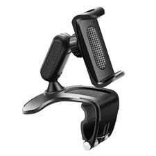 360� Mount Holder Car Windshield Stand for Mobile Cell Phone - Black