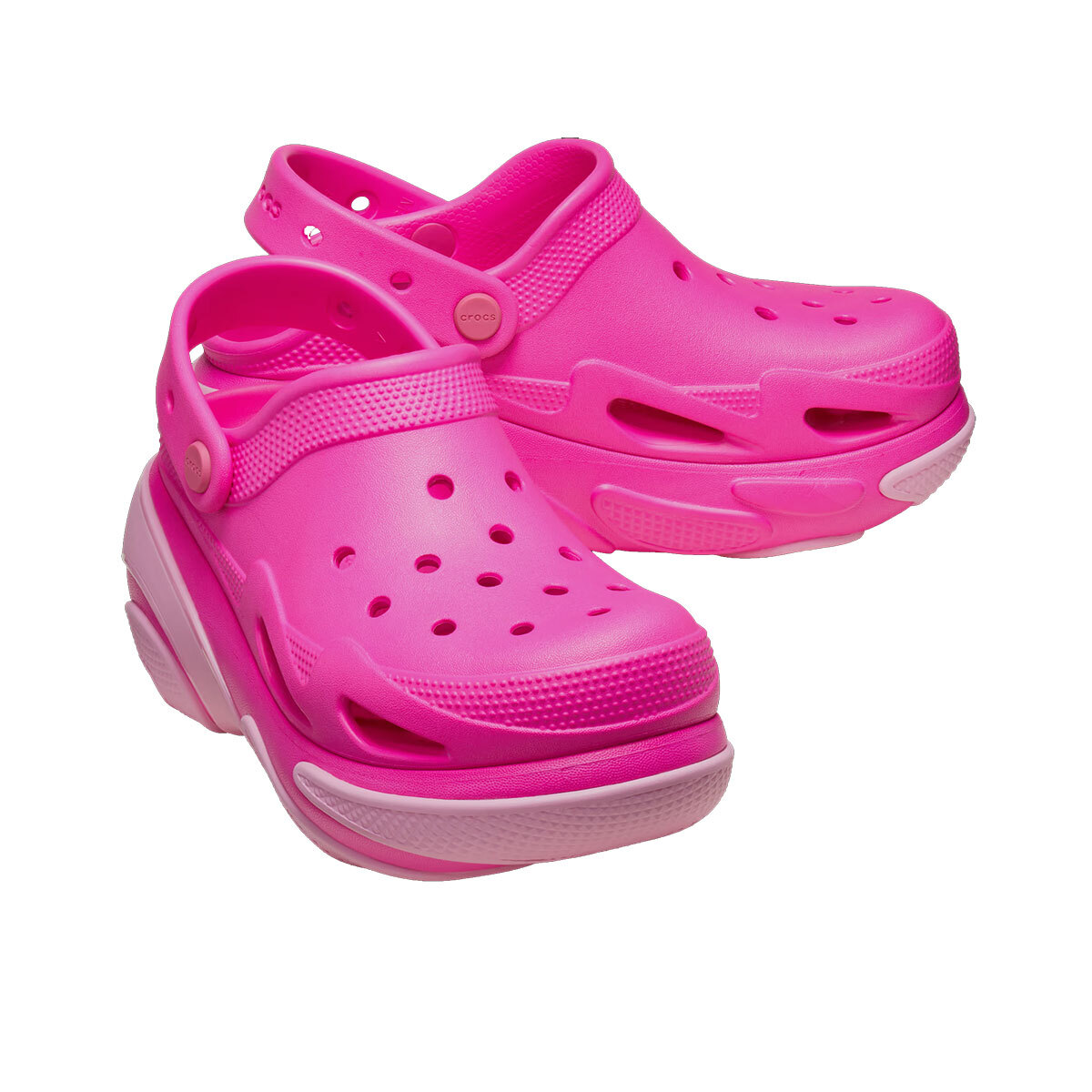 ◆CROCS◆ Bubble Crush Clog Pink Crush 2100616TW New CROCS Womens BUBBLE CRUSH CLOG 210061-6TW PINK W 5 - 9