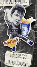2001 Hard Rock Cafe Lipton Brisk Iced Tea Elvis Presley Claymation Pin HRC #3622