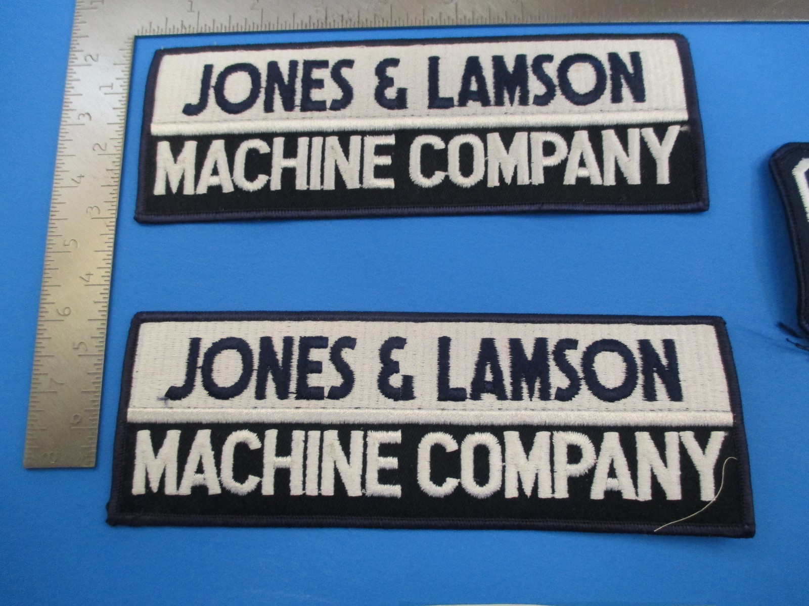 Vintage Original Machine Shop Patch Set of 3 Jones & Lamson J&L ...