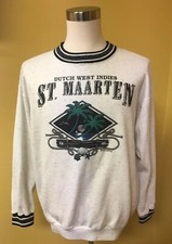 90's Vintage St. Maarten Dutch West Indies Lifestyles Sweatshirt XL Crewneck