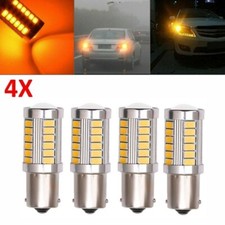 4x BAU15S PY21W 581 GELBE LED CANBUS BLINKER BLINKER GLÜHBIRNEN ORANGE AU