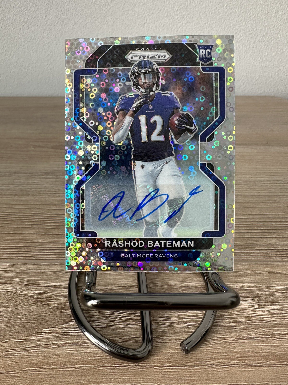2021 Panini Prizm Rookie Silver Prizm Auto Rashod Bateman #340 Rookie Auto RC